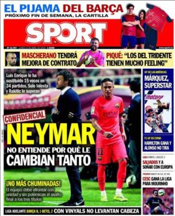 Portadas de la prensa deportiva