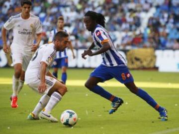 Trofeo Teresa Herrera. Deportivo de la Coru?a - Real Madrid. Carvajal y Rudy.