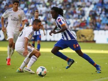 Trofeo Teresa Herrera. Deportivo de la Coruña - Real Madrid. Carvajal y Rudy.