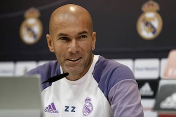 Real Madrid manager, Zinedine Zidane speaks ahead of the game.