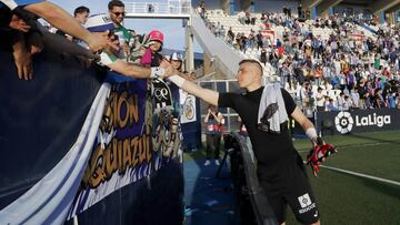 Pellegrino: "Lunin nos dijo que le ilusiona volver al Leganés"