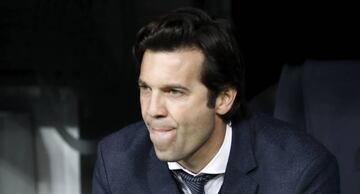 Solari, durante el Real Madrid 0-Barcelona 3 de Copa.