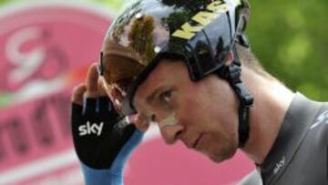 Wiggins no pudo continuar en carrera.