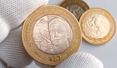 Así es la rara moneda de la Batalla de Puebla por la que pagan hasta 1 millón de pesos