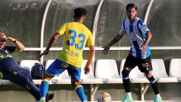 Miguelón jugó ante Las Palmas sus primeros minutos en cinco meses.