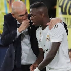 Vinicius no convence a Zidane