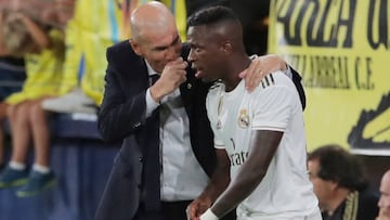 Vinicius failing to convince Zinedine Zidane