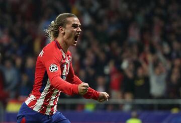 Atletico Madrid’s Antoine Griezmann will be hoping to celebrate a first ever derby goal at the Wanda.