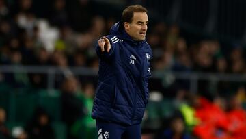 Arrasate durante el partido ante el Betis.