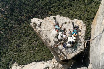 Escaladores en El Capitán (Estados Unidos).