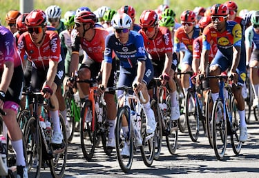 Lorenzo Germani de Groupama - FDJ durante la 104.ª Volta Ciclista a Cataluña 2025.