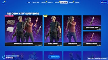 Resident Evil's Leon and Claire arrive in Fortnite: Here are their spectacular outfits