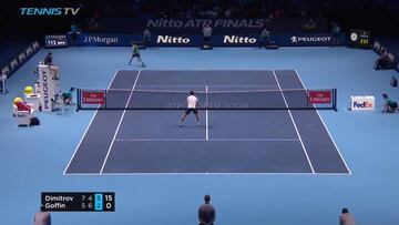 El notable punto entre Goffin y Dimitrov que ya da la vuelta al mundo