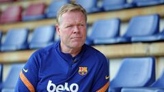 El entrenador del FC Barcelona, Ronald Koeman, en una entrevista con Bar&ccedil;a TV+
 