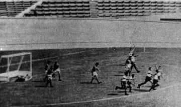 Imágenes de un partido de hockey hierba en los Juegos de Roma de 1960.