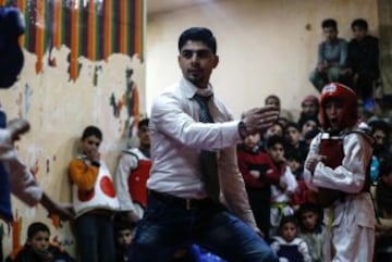 El taekwondo para evadirse de la guerra en Siria