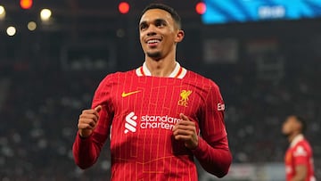 Trent Alexander-Arnold, jugador del Liverpool, durante un partido.