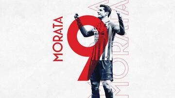 Morata llevar&aacute; el &#039;9&#039; del Atl&eacute;tico. 