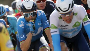23/10/20 VUELTA CICLISTA A ESPA„A 2020 CORONAVIRUS COVID-19 ETAPA 4 GARRAY - EJEA DE LOS CABALLEROS
ALEJANDRO VALVERDE CICLISMO VUELTA A ESPAÑA