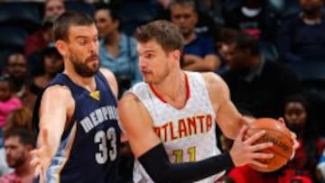 Marc Gasol Y Tiago Splitter. El primero tiene complicado llegar a unos Juegos en los que no estar&aacute; el brasile&ntilde;o.