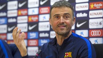 Luis Enrique: "Nadie se parece a Iniesta, ese es el problema"