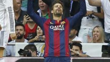 QUEJAS. Piqué cometió un penalti en el Clásico del curso pasado.