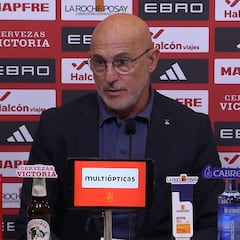 El momento de tensión de De la Fuente en rueda de prensa con la lesión de Lamine