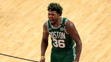 Marcus Smart, Mejor Defensor de la temporada, lidera los quintetos defensivos junto a Rudy Gobert. Mikal Bridges, otro de los hombres destacados.