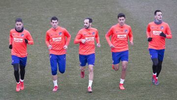 29/01/19
 TONI MOYA , MORATA , JUANFRAN , RODRI , KALINIC
 ENTRENAMIENTO ATLETICO DE MADRID