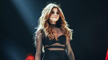 La cantante estadounidense Selena Gomez durante una actuaci&oacute;n.