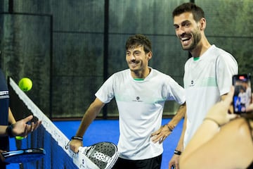 David Silva en el torneo de pádel organizado por Kombat.