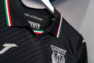 Detalle de las camisetas del Leganés. 