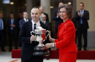 Premio Reina Sofía la persona o entidad que más ha destacado por un gesto especialmente relevante de nobleza o juego limpio en la práctica deportiva, o que haya prestado una contribución especial a la erradicación de la violencia en el deporte.