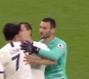 Lloris aclara el incidente del descanso con Son