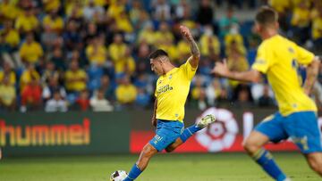 Las Palmás ante el Leganés. Gol de Álvaro Lemos.