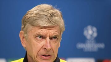 ANC22 M&Uacute;NICH (ALEMANIA) 14/02/2017.- El entrenador franc&eacute;s Ars&egrave;ne Wenger del Arsenal durante una rueda de prensa en M&uacute;nich, Alemania, hoy, 14 de febrero de 2017. El Bayern de M&uacute;nich se enfrentar&aacute; al Arsenal en el partido de ida de los octavos de final de la UEFA Liga de Campeones el 15 de febrero de 2017. EFE/Lennart Preiss