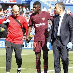 Un mes sin Dembélé..., y faltan aún tres más para su vuelta