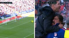 La seria reacción del 'Mono' Burgos ante la euforia del 'Cholo'