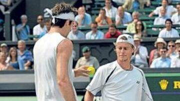 Hewitt con Del Potro.