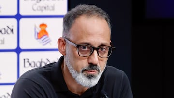 Pellegrino Matarazzo, en su presentación como nuevo entrenador de la Real Sociedad.