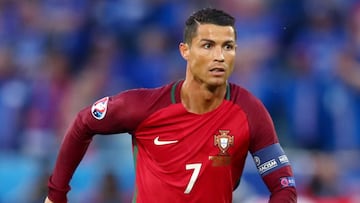 Cristiano con Portugal. 