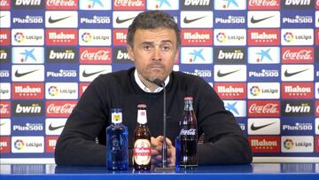 Luis Enrique: "La primera parte fue difícil por la presión y el césped"