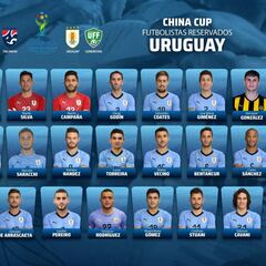 Luis Suárez, Godín, Giménez y Valverde, en la lista de Uruguay