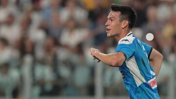 Hirving Lozano con Napoli