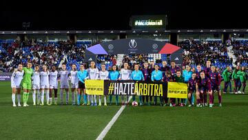 17/01/24 FUTBOL FEMENINO PARTIDO UNICO
SUPERCOPA FEMENINA 2024 SEMIFINAL
BARCELONA - REAL MADRID
FORMACION EQUIPO FOTO FAMILIA