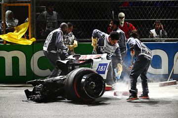 Durísimo accidente de Mick Schumacher cuando iba a mucha velocidad durante la Q2