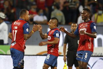 Las mejores imágenes de la goleada de Medellín 4-0 sobre Águilas Doradas en el cierre de la novena fecha de la Liga BetPlay.