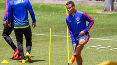 Luis Fernando Muriel durante un entrenamiento con la Selecci&oacute;n Colombia.