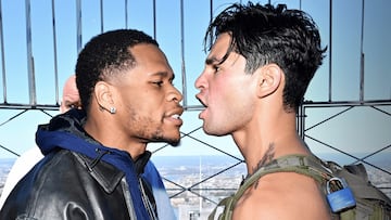 Devin Haney will put his WBC super lightweight belt on the line on Saturday against Ryan García in Brooklyn.