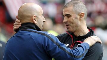 Garitano, con Abelardo